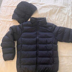 Uniqlo PUFFTECH Washable Parka | KIDS Size 13Y | Navy